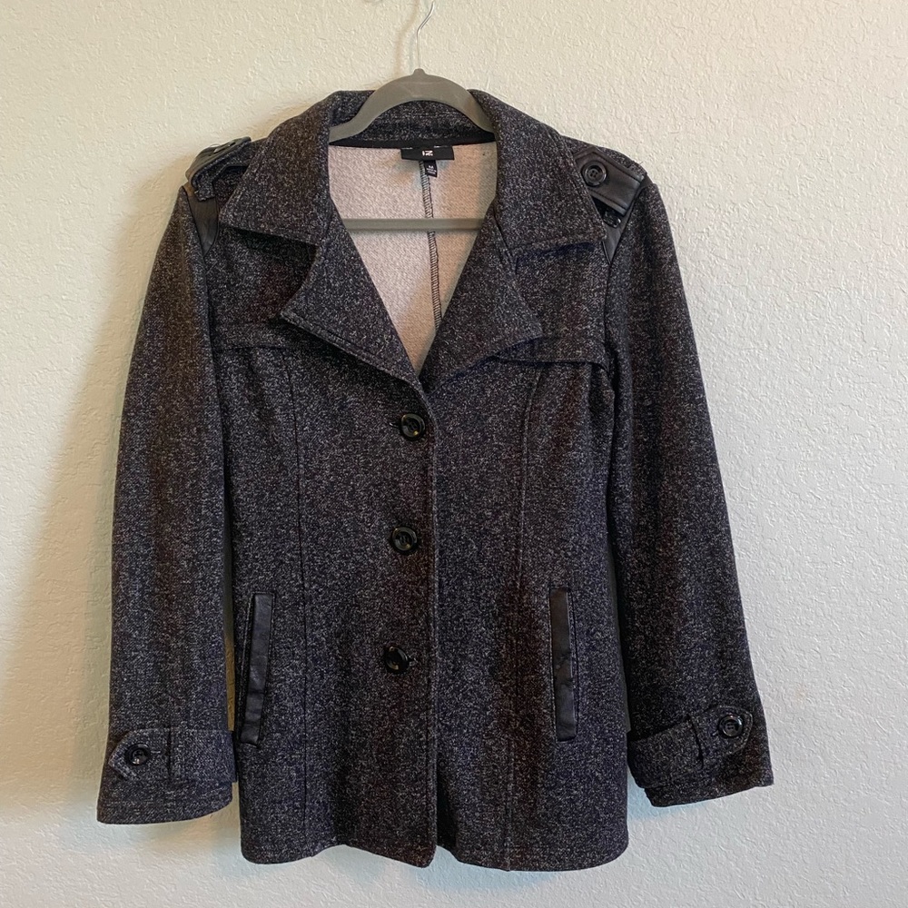 Grey Peacoat Jacket